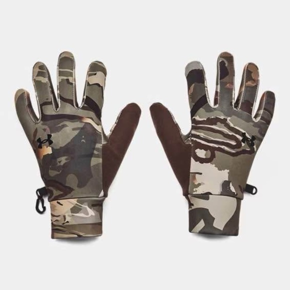 BRAND NEW men under armour early season liner camo gloves size S & M - Picture 1 of 4